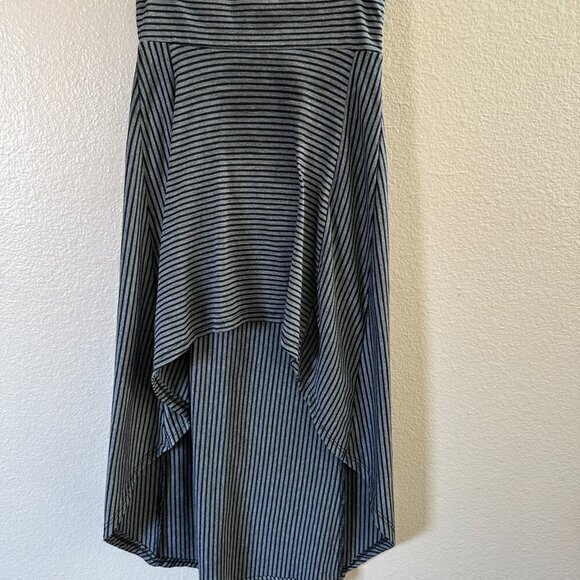 Oboe Long Black & Gray Striped Skirt ‎  Size Small - Picture 2 of 7